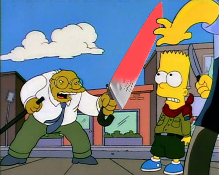 Simpsons Knife Meme